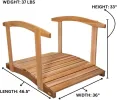 4-ft Garden Bridge with Side Rails