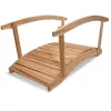 6-ft Wood Cedar Garden Bridge with Side Rails