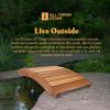 6-ft Cedar Garden Bridge