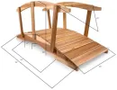 8-ft Garden Bridge with Side Rails