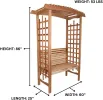 5-ft Garden Arbor with Bench