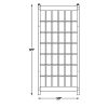 Outdoor 85-inch x 38-inch White PVC Vinyl Lattice Garden Trellis