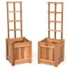 12w x 12d x 13h Set of 2 Planter Box's with Trellis