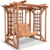 Cedar Pergola with Swing