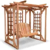 Cedar Pergola with Swing