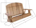 Cedar Pergola with Swing