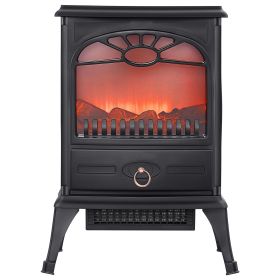 22.8inch Freestanding Fireplaces, 1500W 5120BTU Portable Electric Fireplace Stove Heater, with Overheating Protection,Realistic Flames,for Living Room