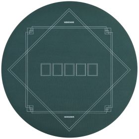 Poker Mat Texas Hold'em Poker Table Top with Non-Slip Bottom Dark Green