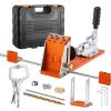 Pocket Hole Jig Kit, 1/2 to 1-1/2 in Adjustable, Jig Pocket Hole System with Toolcase, C-Clamp, Step Drill, Hex Wrench, Drill Stop Ring