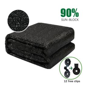 8ft*12ft Black shade net fabric provides efficient shading, premium materials, and an enhanced plant growth environment.