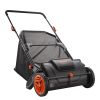 Push Lawn Sweeper, 21inch Leaf & Grass Collector