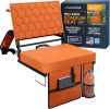 Alpcour Folding Reclining Stadium Seat with Back Support for Bleachers