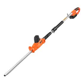 Electric Hedge Trimmer, 1200 RPM, 6.2 - 7.8 Ft Extendable, Pole Hedge Trimmer for High Branch, 20V Battery, Cordless Hedge Trimmer with 20 in Blade