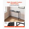 Outdoor Bar Table, 47 x 15 in Patio Bar Table, Waterproof Top & Sturdy Metal Frame, Rectangle Counter Height Dining Tables