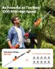 Electric Hedge Trimmer, 1200 RPM, 6.2 - 7.8 Ft Extendable, Pole Hedge Trimmer for High Branch, 20V Battery, Cordless Hedge Trimmer with 20 in Blade