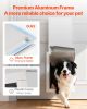 Pet Door, Large, with Double Magnetic Flaps and Metal Frame, Strong and Weatherproof Dog Door for Interior and Exterior Doors, Easy to Install