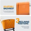 Alpcour Folding Reclining Stadium Seat with Back Support for Bleachers
