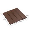 68-Pack 11.42"x11.42" Plastic Interlocking Deck Tiles - 61.60 Sq.Ft Outdoor Plastic Flooring Super Durable & Waterproof All-Weather Indoor/Outdoor Use