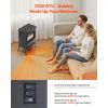 22.8inch Freestanding Fireplaces, 1500W 5120BTU Portable Electric Fireplace Stove Heater, with Overheating Protection,Realistic Flames,for Living Room
