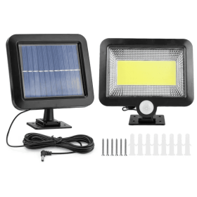 Solar Powered Wall Lights Outdoor LED Beads Motion Sensor Lamp (Kids Pool: Black)