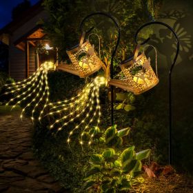 Solar Garden Lights Outdoor Decoration, Metal Solar Watering Can Lights Outdoor Waterproof, Small Patio Light Yard Lawn Pathway Decor, Gardening (Kids Pool: 2PCS)