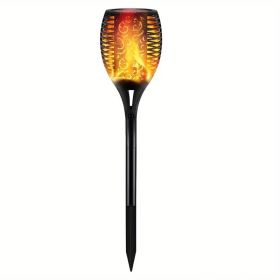 1pc Solar Powered Garden Lights, Outdoor Solar Pathway Torch Light With Flickering And Dancing Flame Light Landscape Lighting For Christmas Hallo (Kids Pool: W13186452)