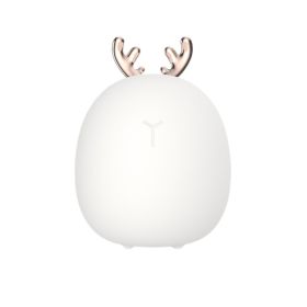 Cartoon Deer Night Light USB Charge Rabbit (Kids Pool: antlers)
