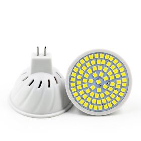 Household Energy-Saving LED Lamp Plastic Material Lamp Cup (Kids Pool: Warm White-MR16 48 beads 220V)