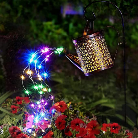Solar Lights Outdoor Decorative, Metal Solar Watering Can Outdoor Lights IP65 Waterproof, Hanging Garden Decor Yard Lights Outside Patio Lawn, Gi (Kids Pool: 1PCS)