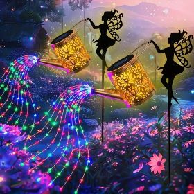 2PCS Solar Garden Decorative Lamp, Outdoor Landscape Lamp, Torch Lamp, Outdoor Lighting Lamp, Party Atmosphere Lamp, Fairy Lamp, Suitable For Gar (Kids Pool: 2PCS-Warm colors)