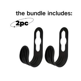 2pcs Garden Hose Hanger,Water Hose Holders For Outside,Portable Hose Holder,Garden Hose Carrier,Garden Hose Holder-Wall Mounted Tap Watering Hose (Kids Pool: Black-2pcs)