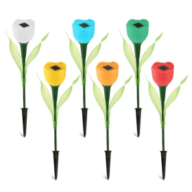 6 Solar Garden Tulip Lights (Kids Pool: Style1)
