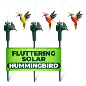 Decorative 3 Pcs Hummingbird Solar Garden Stakes For Yard Decorations Outdoor Cute Design Bright (Kids Pool: 3Pcs)