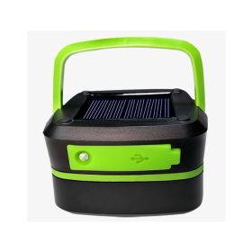 Solar Camping Lantern, Rechargeable, Foldable, Waterproof, 3 Mode LED Power Bank (Kids Pool: Green)