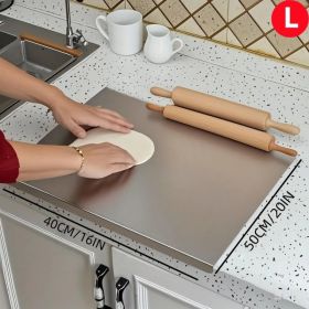 Stainless Steel Cutting Board For Kitchen - Large 304 Chopping Boards With Lid And Non-Slip Pad For Countertop, Suitable For Meat Vegetables Brea (Kids Pool: 40CM50CM)