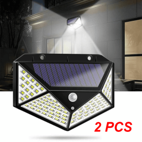 Solar Lights Outdoor Waterproof - Flood Lights With Motion Sensor, Courtyards, LED Solar Light For Streets, Courtyards,Parking Garages (Kids Pool: 2PCS)