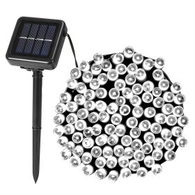 1Pc 200 LED 22M Solar String Lights With 8 Lighting Modes IP44 Waterproof For Christmas Wedding Party Garden Yard Decor (Kids Pool: White)