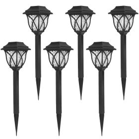 6Pack Solar Powered Stake Light Outdoor Decorative Landscape Lamp IP45 Waterproof Auto On Off Outdoor Light For Pathway Garden Yard Patio (Kids Pool: 6Pack)
