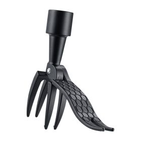 1pc Stand Up Weed Puller Tool Weeding Head Replacement Manual Weed Remover Aluminum Claw Weeder Root Remover Hand Tool For Outdoor Garden Lawn Wi (Color: Black)