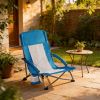 Portable Folding Patio Chaise Lounge With Storage Pocket And Carry Bag | 250 Lbs Weight Capacity, Mesh Breathable Backrest, Alloy Steel Frame