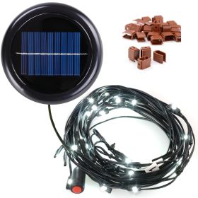 30 LEDs Solar String Light Cool White For 8 9 6rib WD Umb (Kids Pool: Black)