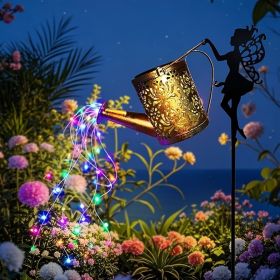 2PCS Solar Garden Decorative Lamp, Outdoor Landscape Lamp, Torch Lamp, Outdoor Lighting Lamp, Party Atmosphere Lamp, Fairy Lamp, Suitable For Gar (Kids Pool: 1PCS-Colorful)