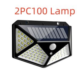 LED Solar Wall Light (Kids Pool: 2PC100 Lamp)