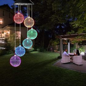 1pc Solar Wind Chimes Mobile Hanging LED Light Color Changing Wind Chime Birthday Gift For Mom Mother Laddies And Garden Patio Yard Decoration Ba (Kids Pool: Ball)